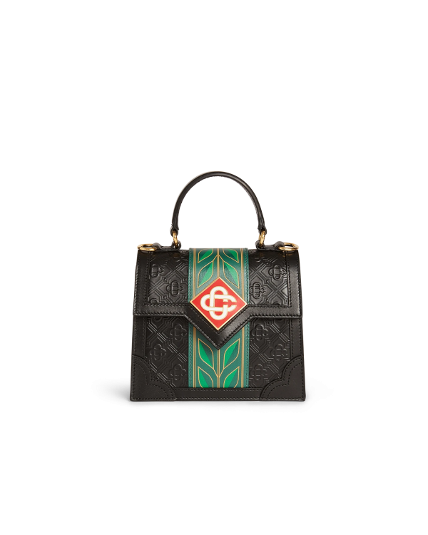 Casablanca Black Laurel Mini Jeanne Bag