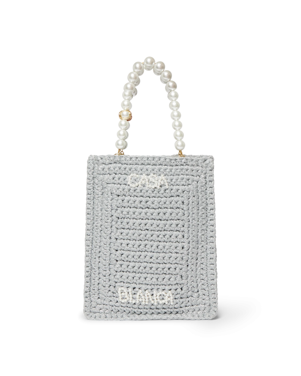 Casablanca Pearl Mini Crochet Bag