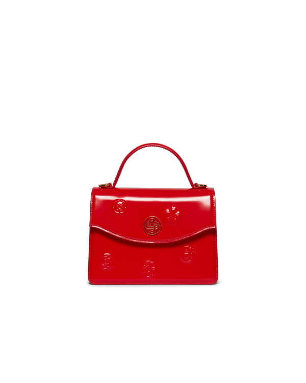 Casablanca Red Emblems Mini Jeanne Bag