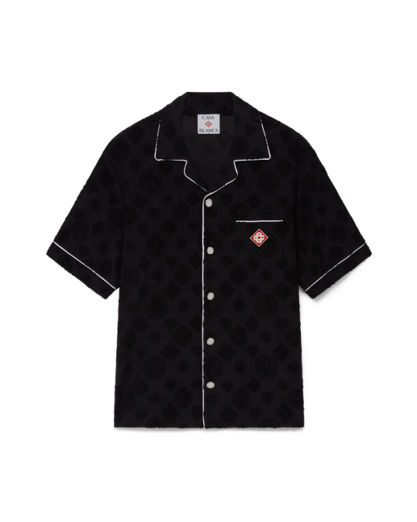 Casablanca Towelling Monogram Short Sleeve Shirt