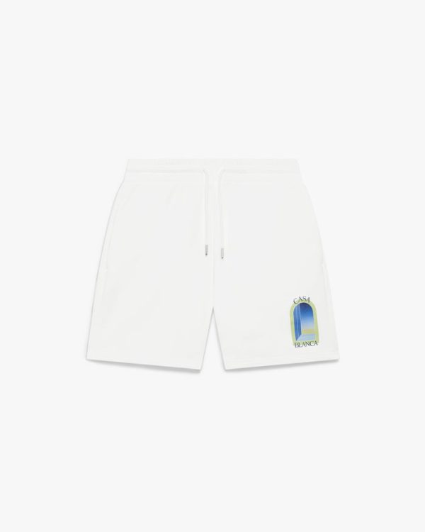 Casablanca White & Lime L’Arche Sweatshorts