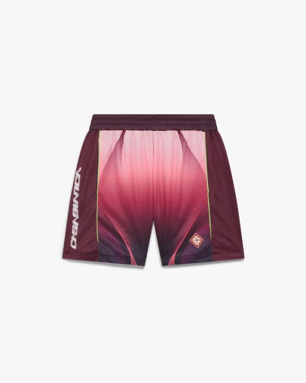 Casablanca Aubergine Gradient Football Shorts