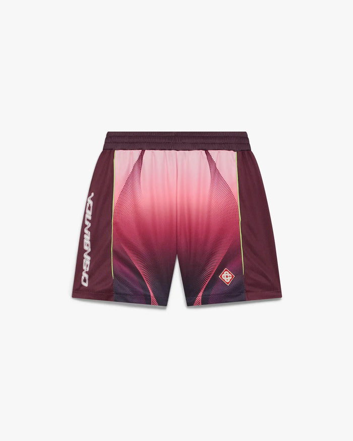 Casablanca Aubergine Gradient Football Shorts Casablanca Aubergine Gradient Football Shorts