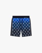Casablanca Navy Gradient Monogram Knitted Shorts