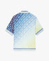 Casablanca Gradient Tennis Tile Short Sleeve Silk Shirt
