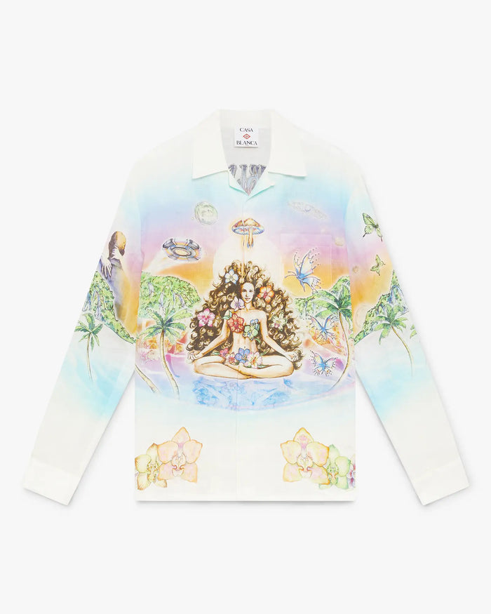 Casablanca Innersense Long Sleeve Linen Shirt Casablanca Innersense Long Sleeve Linen Shirt