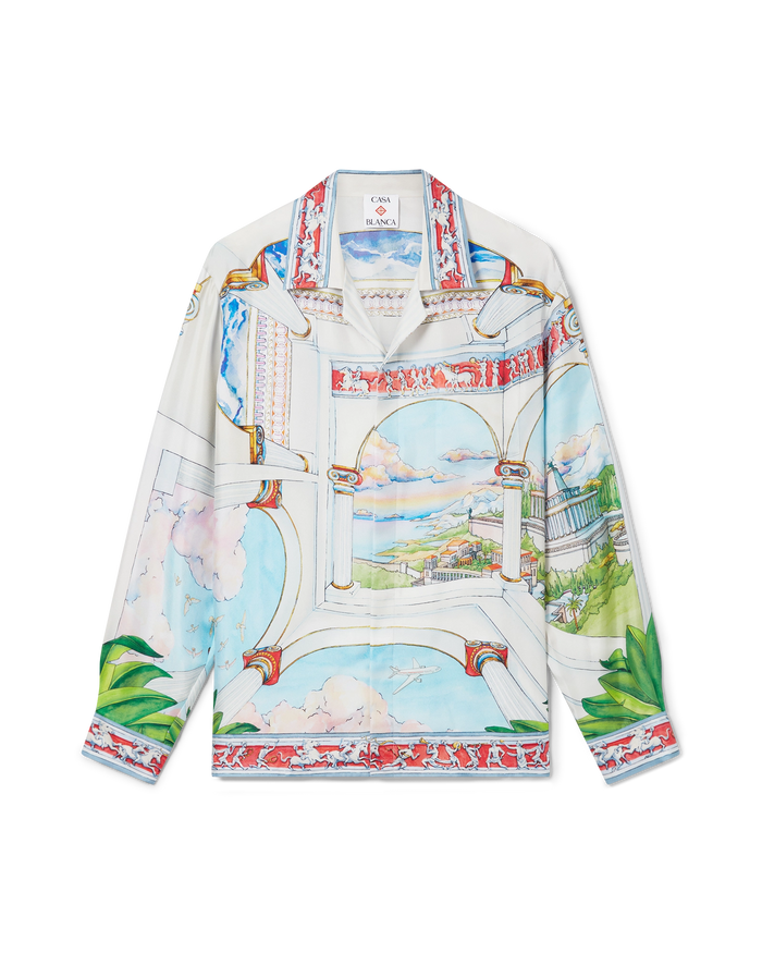 Casablanca Le Passage Long Sleeve Silk Shirt Casablanca Le Passage Long Sleeve Silk Shirt